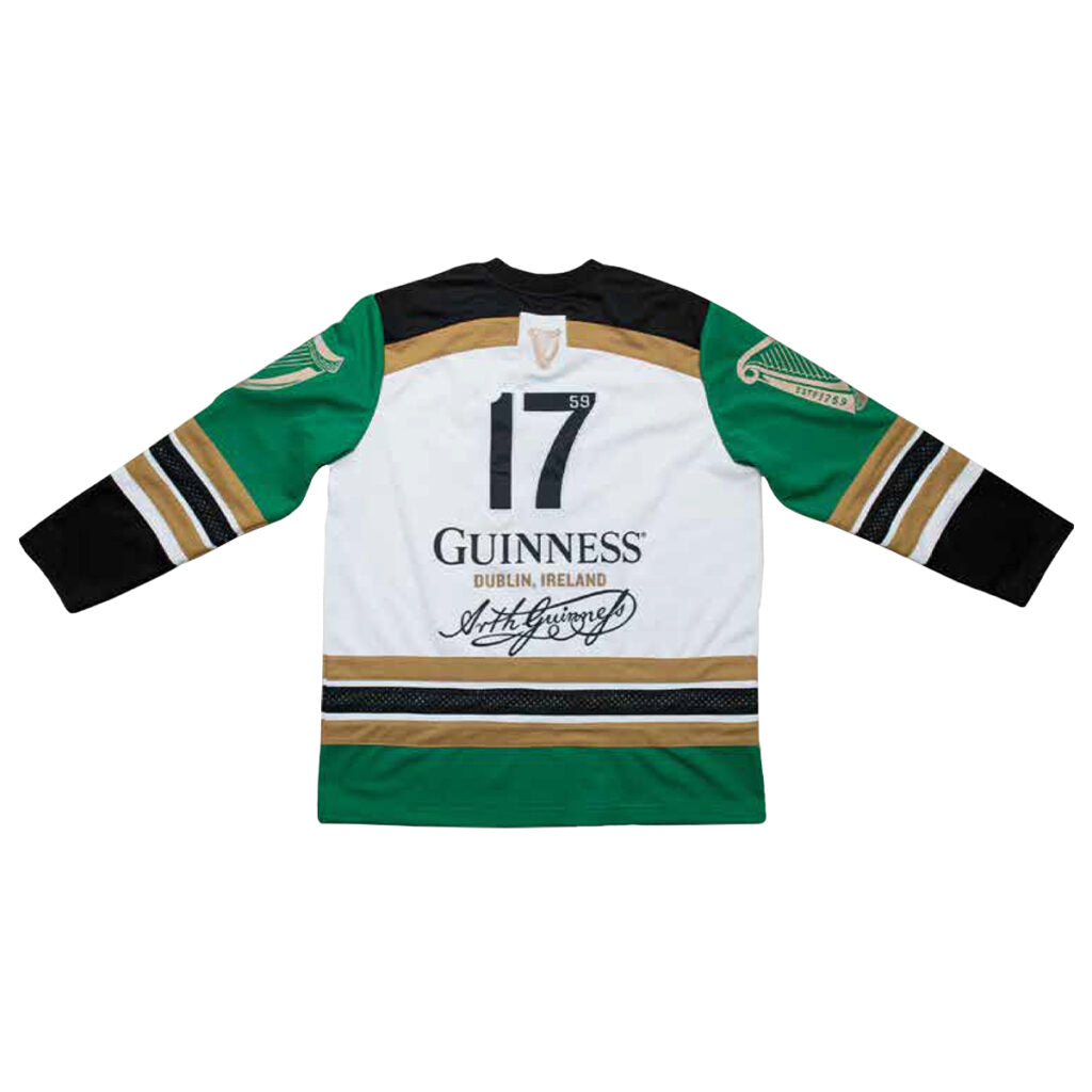 GUINNESS - TOUCAN WHITE & GREEN HOCKEY JERSEY