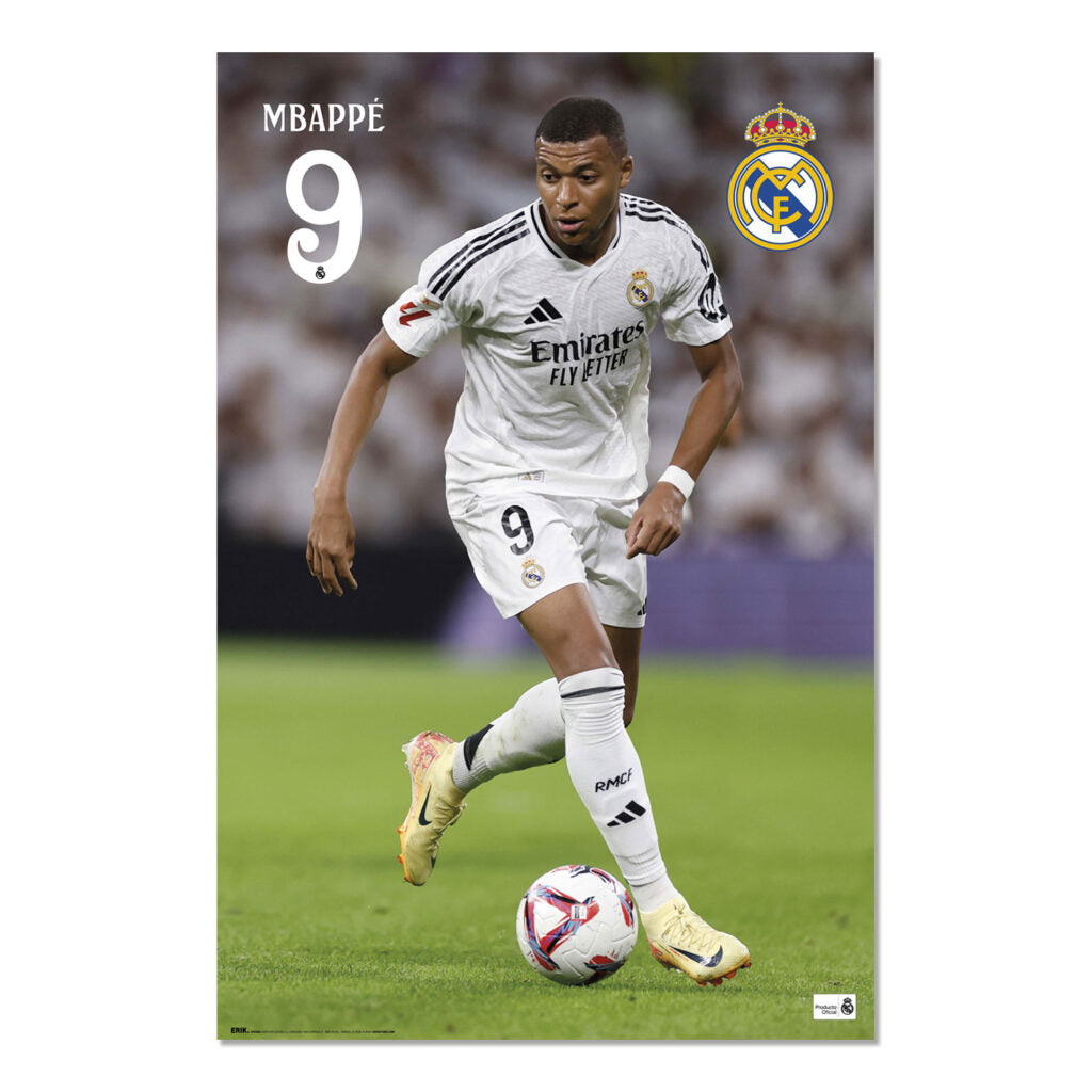 KYLIAN MBAPPE – REAL MADRID POSTER (24 X 36″) (PREORDER - IN STOCK NOV 25)