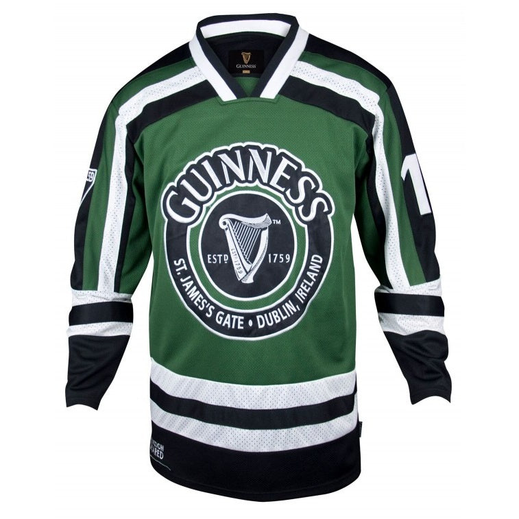 GUINNESS - GREEN & WHITE HARP HOCKEY SHIRT