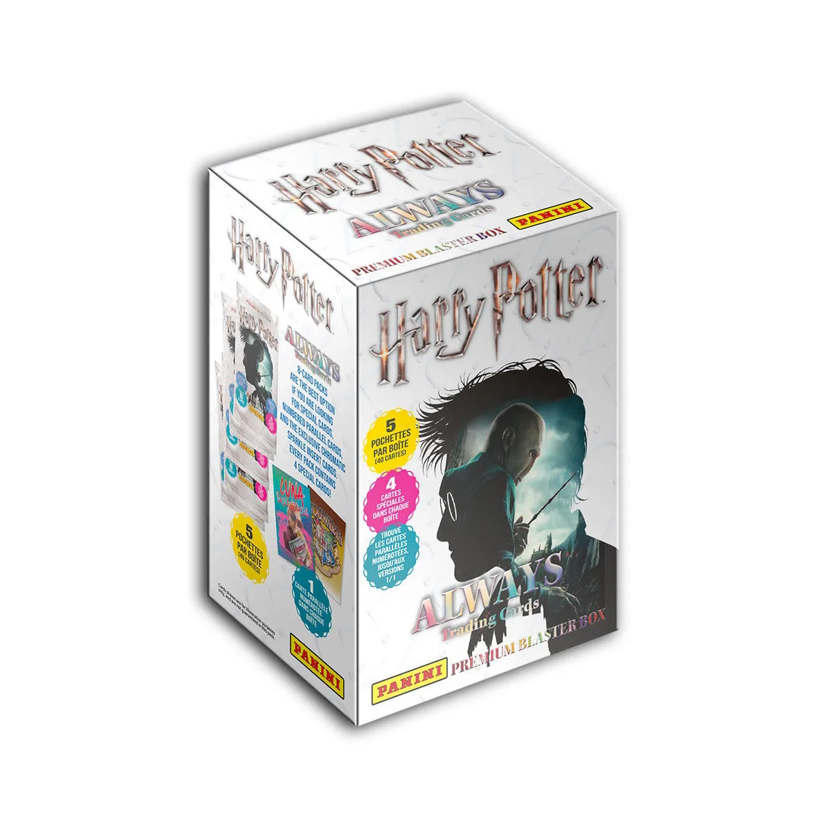 PANINI HARRY POTTER ALWAYS TRADING CARDS – 5-PACK PREMIUM BLASTER BOX (40 CARDS) (PREORDER - IN STOCK OCT 9)