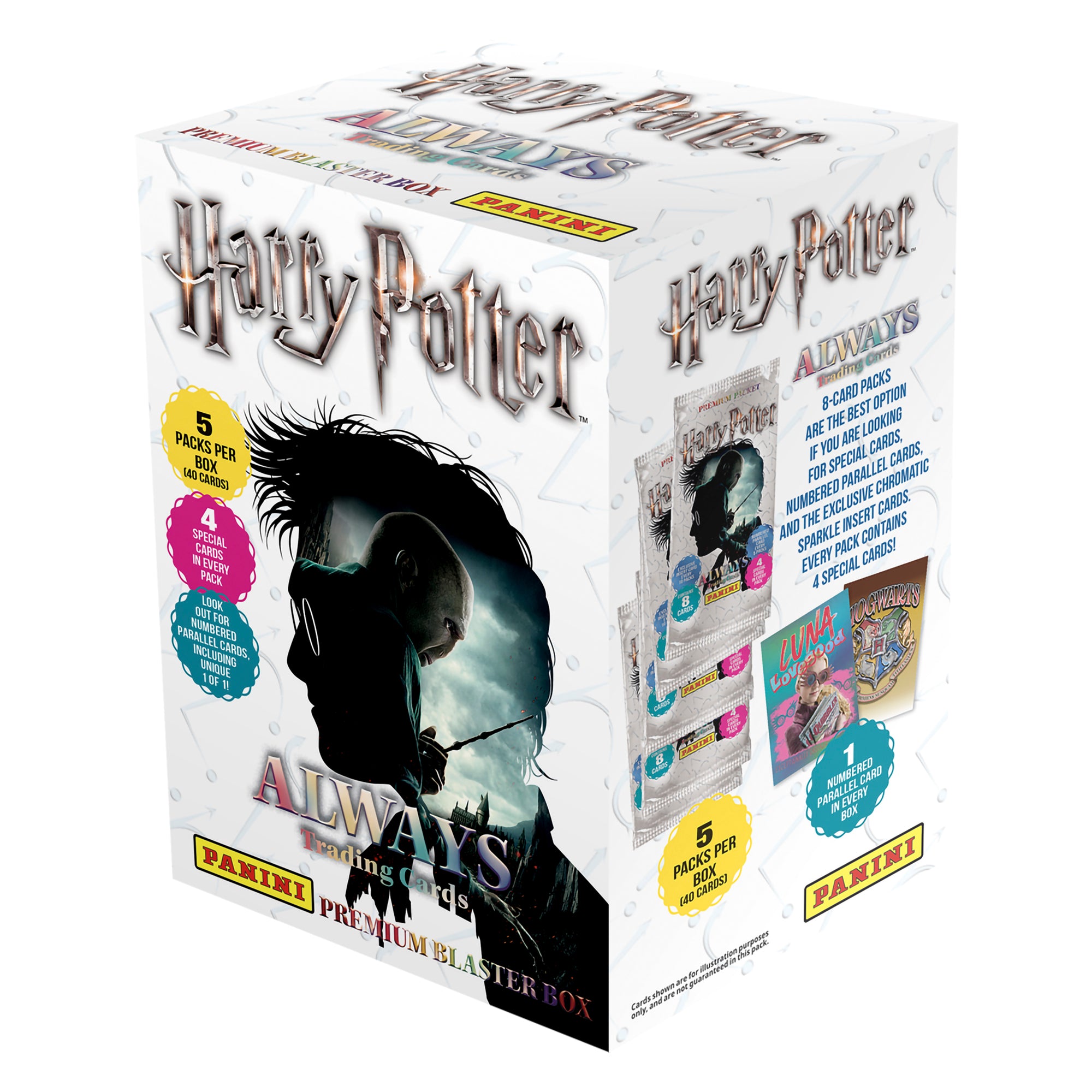 PANINI HARRY POTTER ALWAYS TRADING CARDS – 5-PACK PREMIUM BLASTER BOX (40 CARDS) (PREORDER - IN STOCK OCT 9)