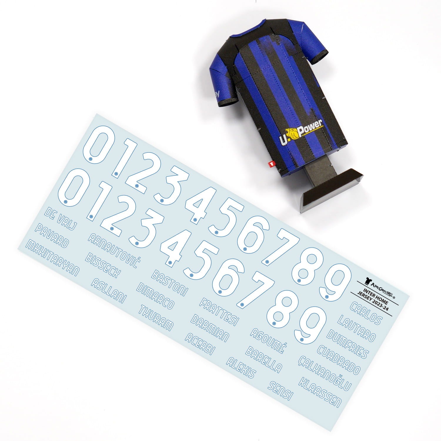 INTER MILAN - ALLOY COLLECTORS MINI METAL HOME JERSEY LOCKER PACK