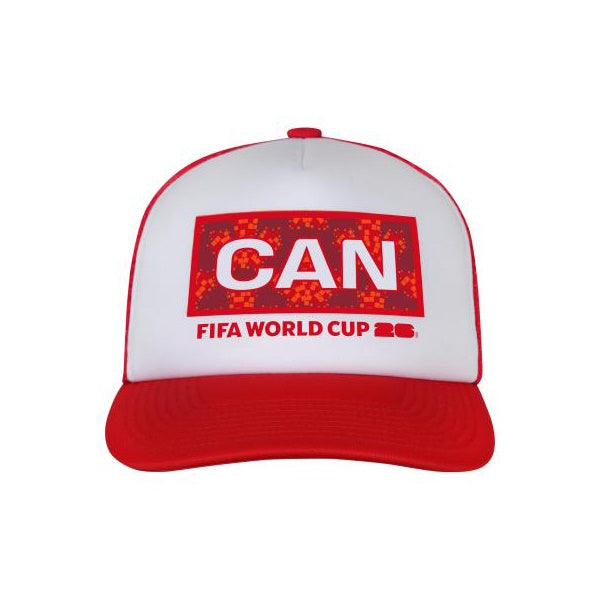 CANADA - 2026 FIFA WORLD CUP RED & WHITE TRUCKER HAT