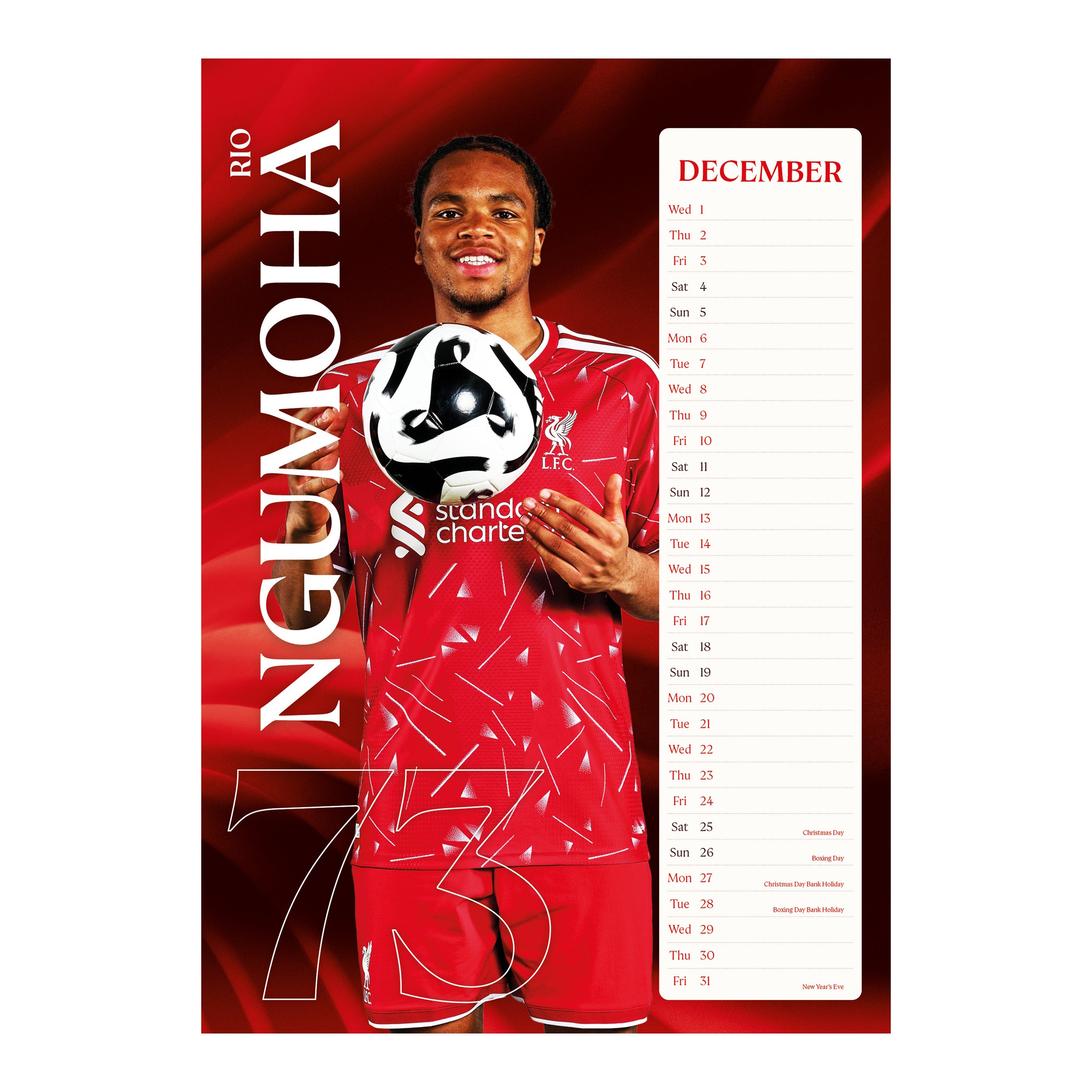 LIVERPOOL – 2027 CALENDAR (IN STOCK NOV 9)