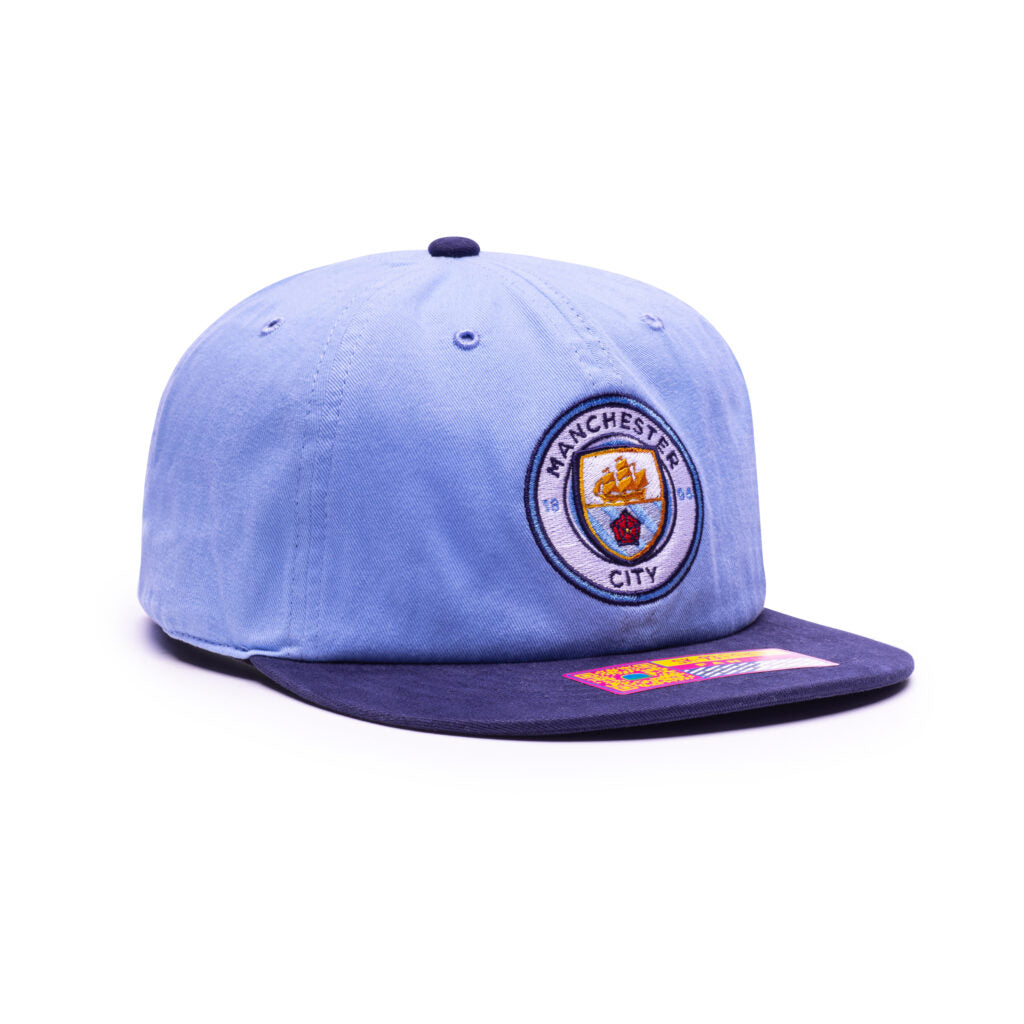 MANCHESTER CITY - SWINGMAN FLAT PEAK SNAPBACK HAT (FAN INK)