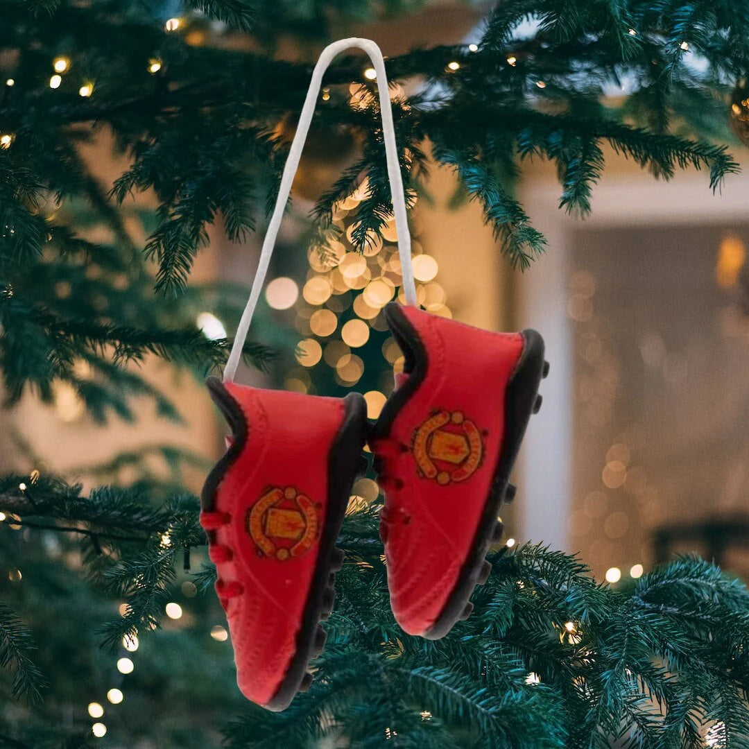 MANCHESTER UNITED - MINI BOOTS (CHRISTMAS TREE ORNAMENT/ CAR MIRROR HANGER)