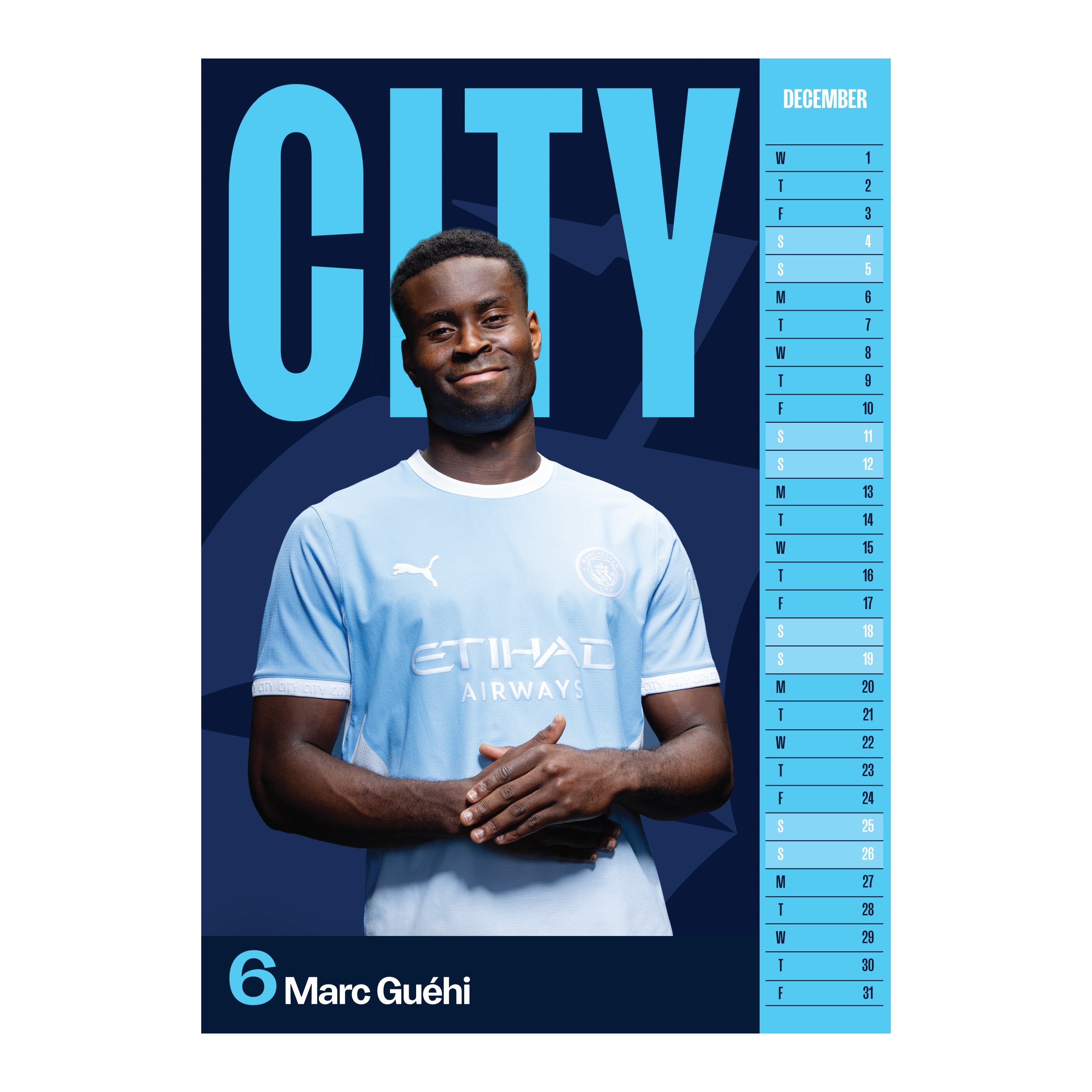 MANCHESTER CITY – 2027 CALENDAR (IN STOCK NOV 9)