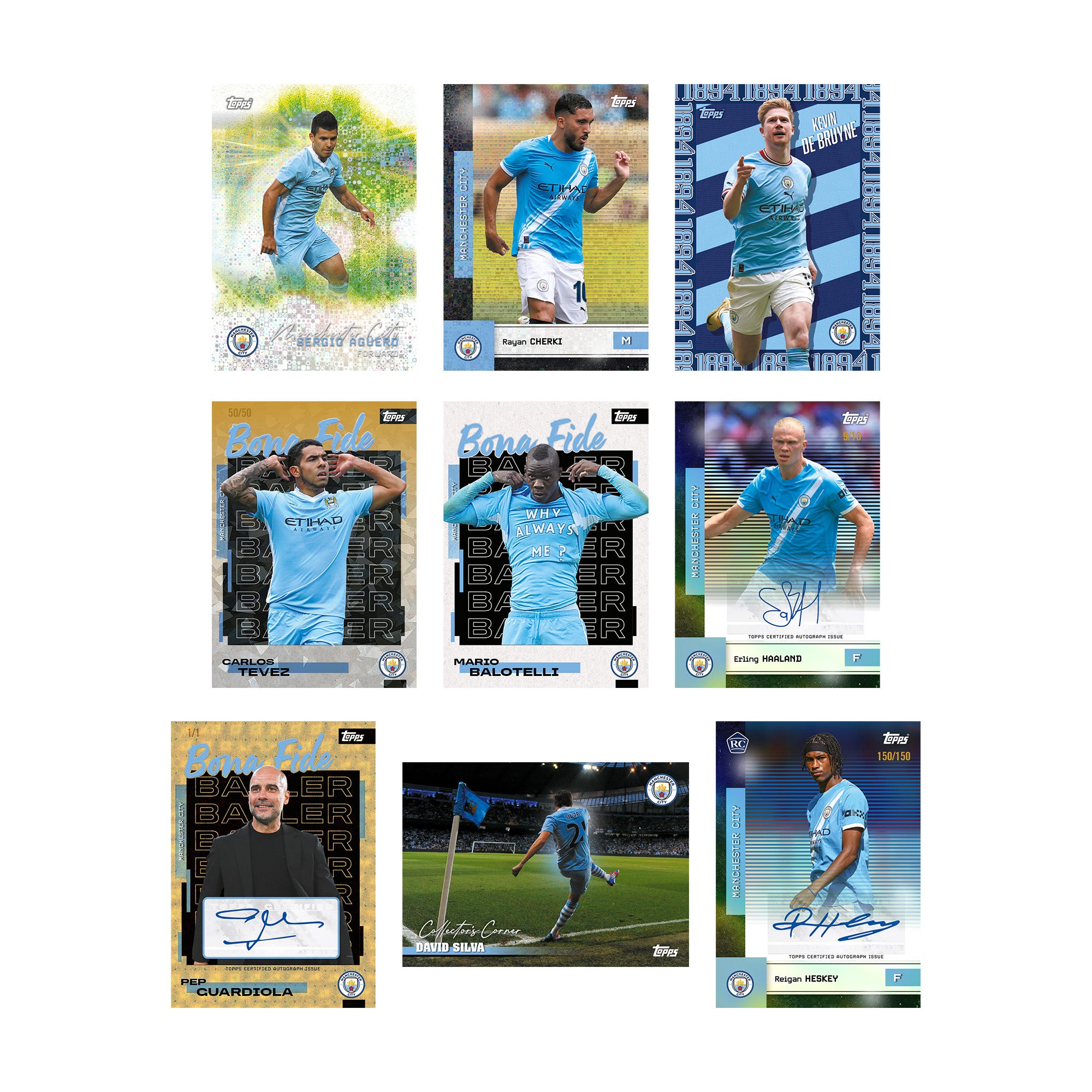 2025-26 TOPPS MANCHESTER CITY TEAM SET - BOX (30 CARDS)