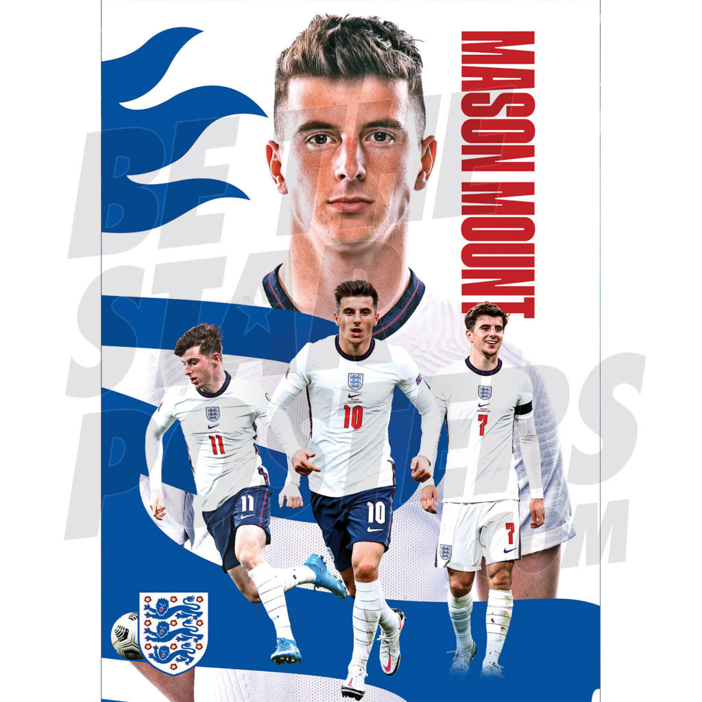 MASON MOUNT – ENGLAND POSTER (16 X 24″)