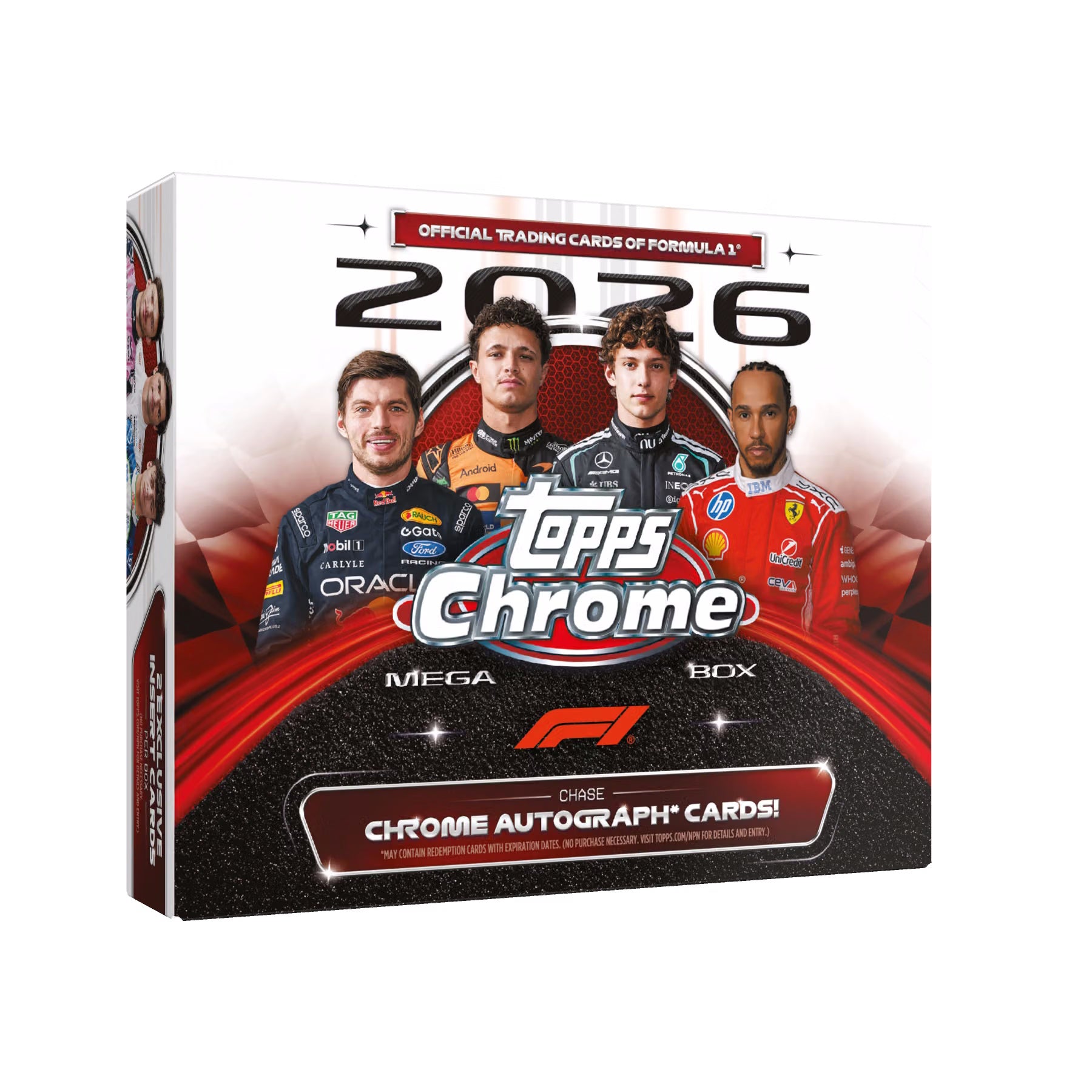2026 TOPPS CHROME FORMULA 1 CARDS – MEGA BOX (42 CARDS) **LIMIT OF 2 PER CUSTOMER**