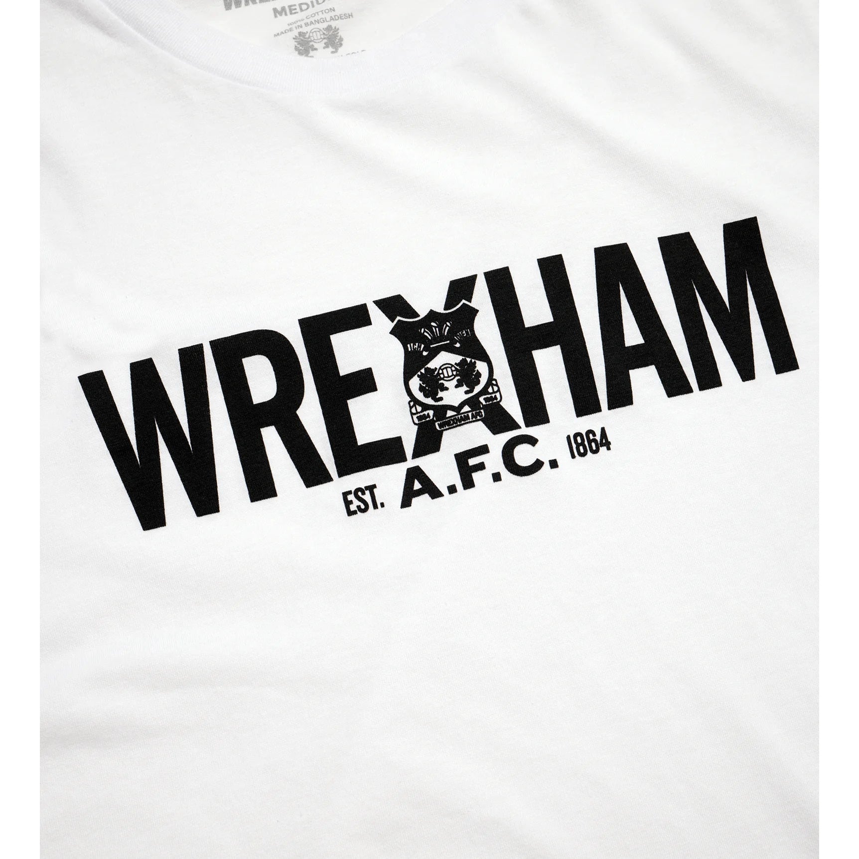 WREXHAM - WHITE LOGO T-SHIRT