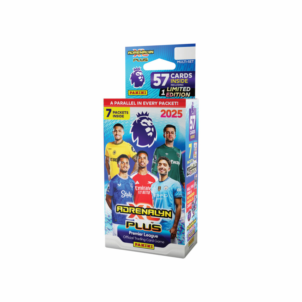 2024-25 PANINI ADRENALYN XL PLUS PREMIER LEAGUE CARDS – BLASTER BOX (56 CARDS + LE) (PREORDER - IN STOCK APR 25)