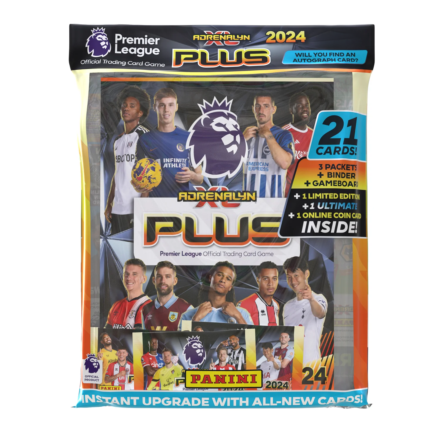 2023-24 PANINI ADRENALYN XL PLUS PREMIER LEAGUE CARDS - STARTER PACK (ALBUM, 18 CARDS + 1 LE & 1 ULTIMATE)