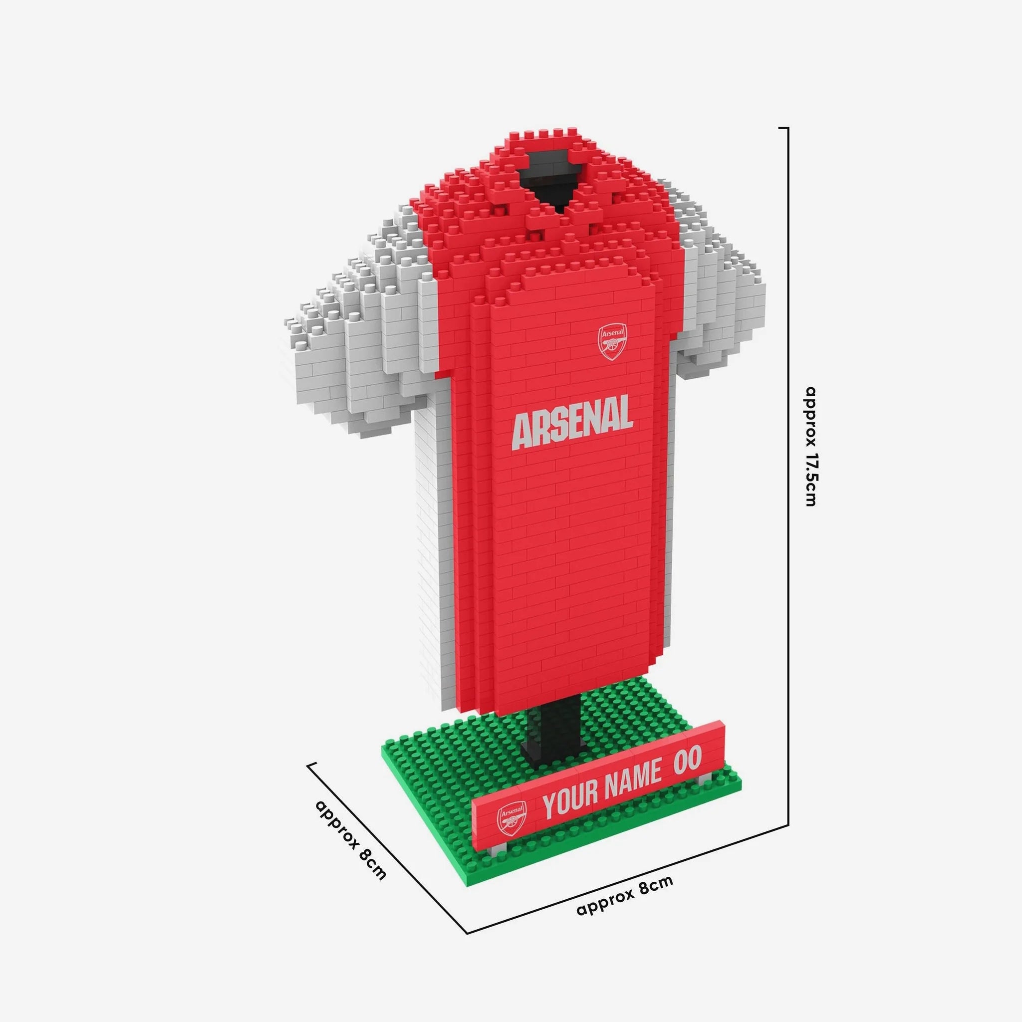ARSENAL BRXLZ 3D PERSONALIZED JERSEY CONSTRUCTION KIT (918 PIECES) (IN STOCK MAR 27)