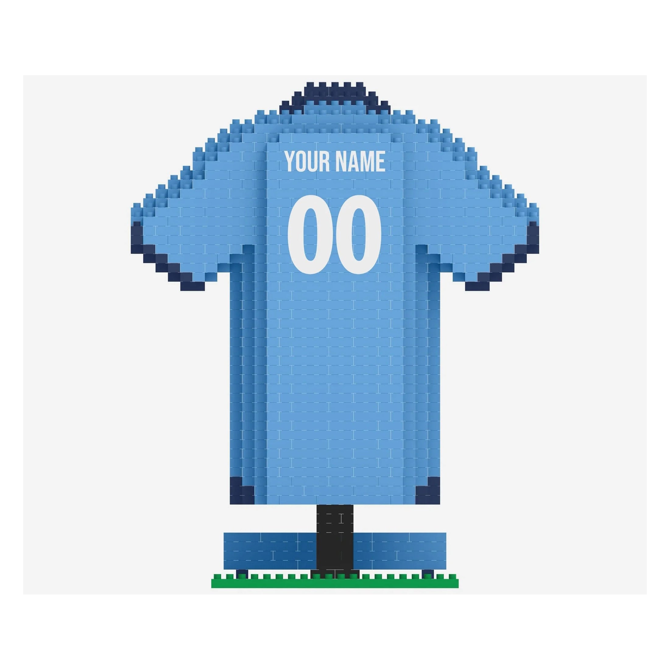 MANCHESTER CITY - BRXLZ 3D PERSONALIZED JERSEY CONSTRUCTION KIT (918 PIECES) (IN STOCK MAR 27)