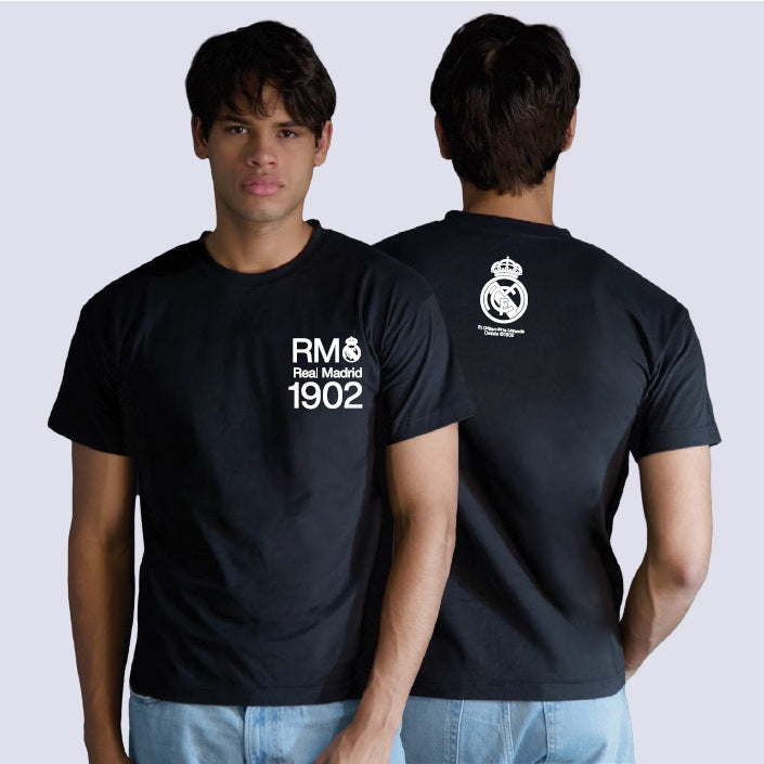 REAL MADRID – BLACK 1902 REGISTERED T-SHIRT