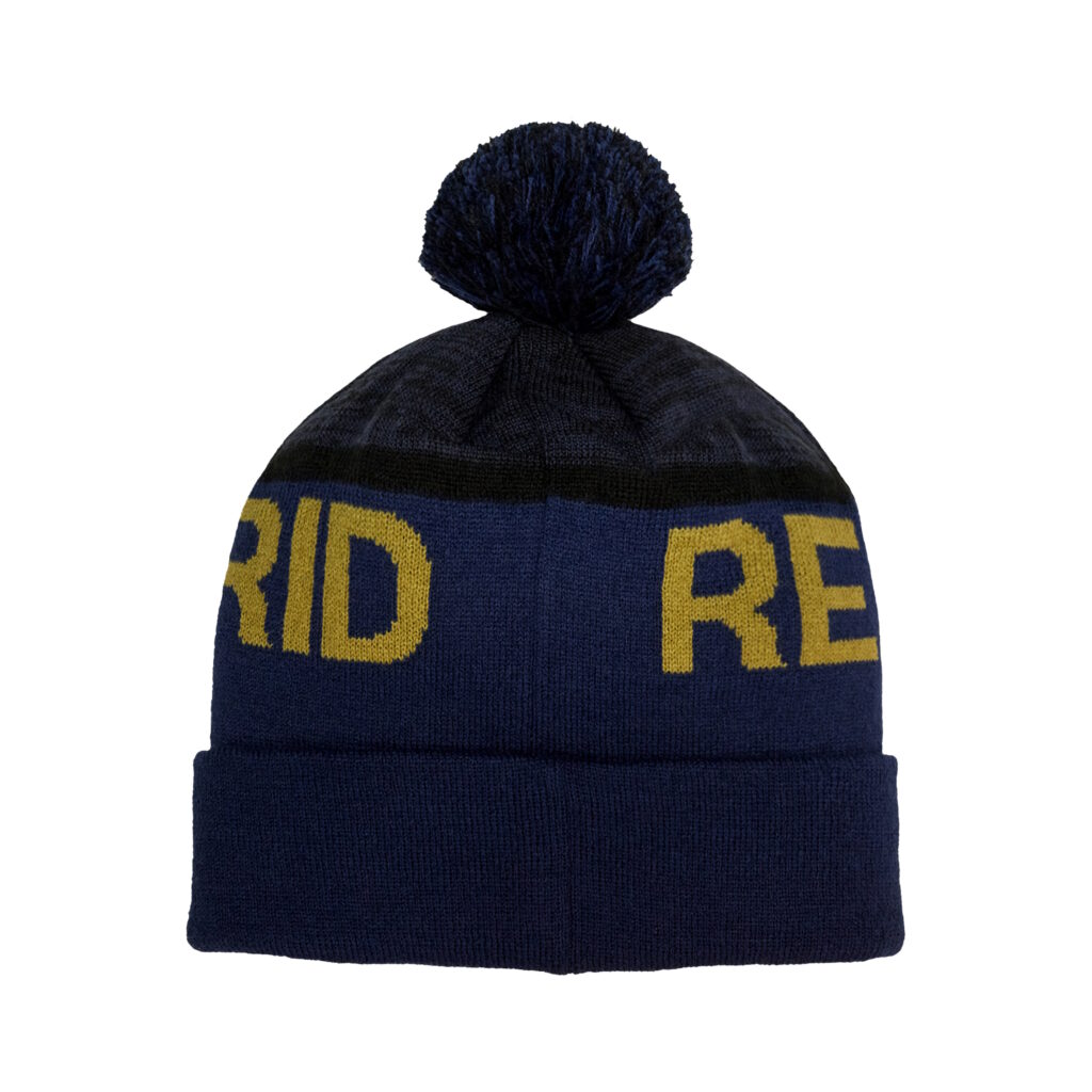 REAL MADRID - BLACK & GOLD POM BEANIE