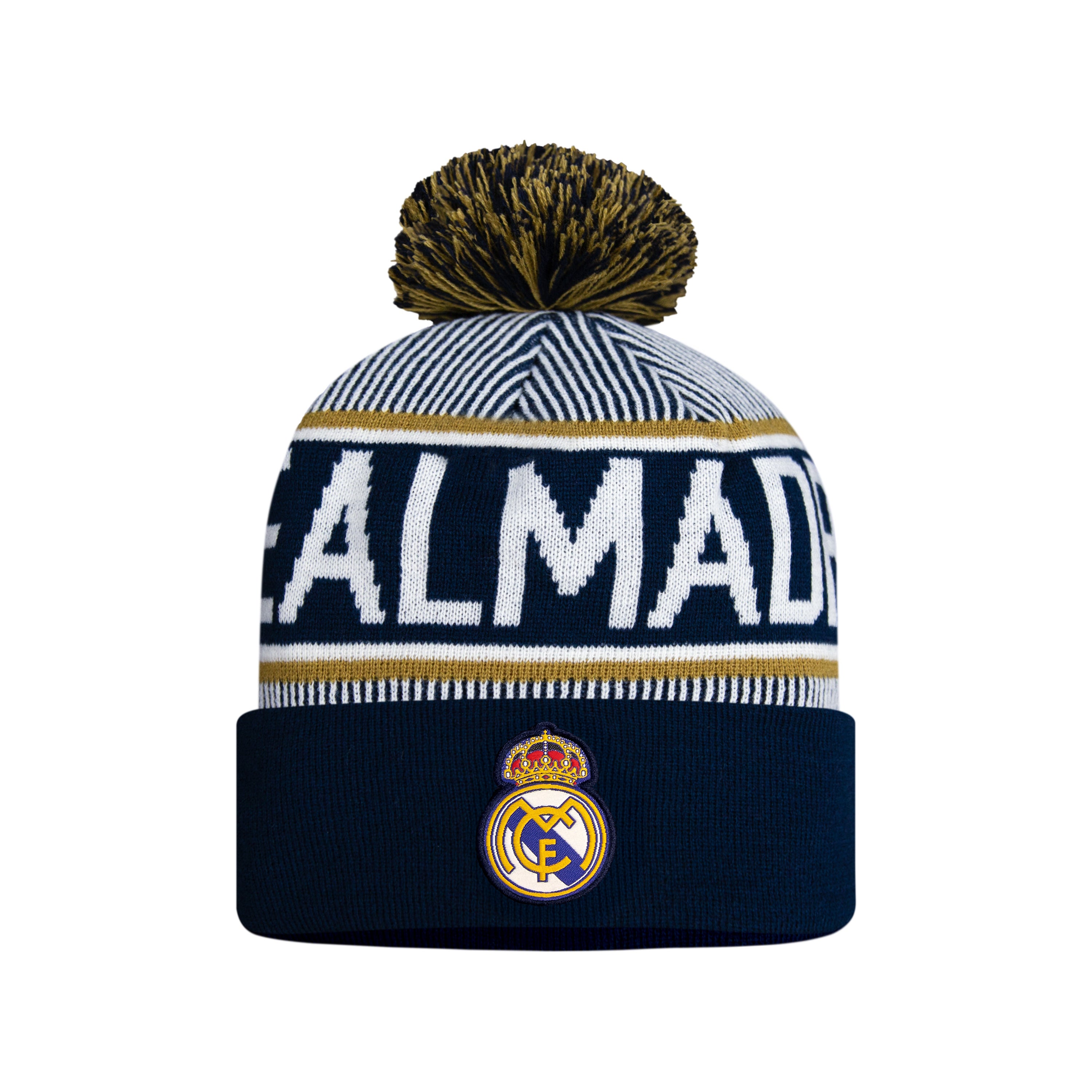 REAL MADRID - MULTI COLOUR POM BEANIE (IN STOCK NOV 14)