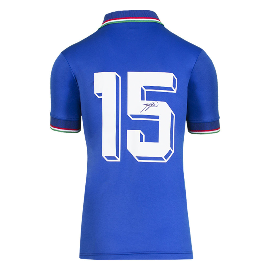 ROBERTO BAGGIO – AUTHENTIC SIGNED 1990 ITALY HOME JERSEY