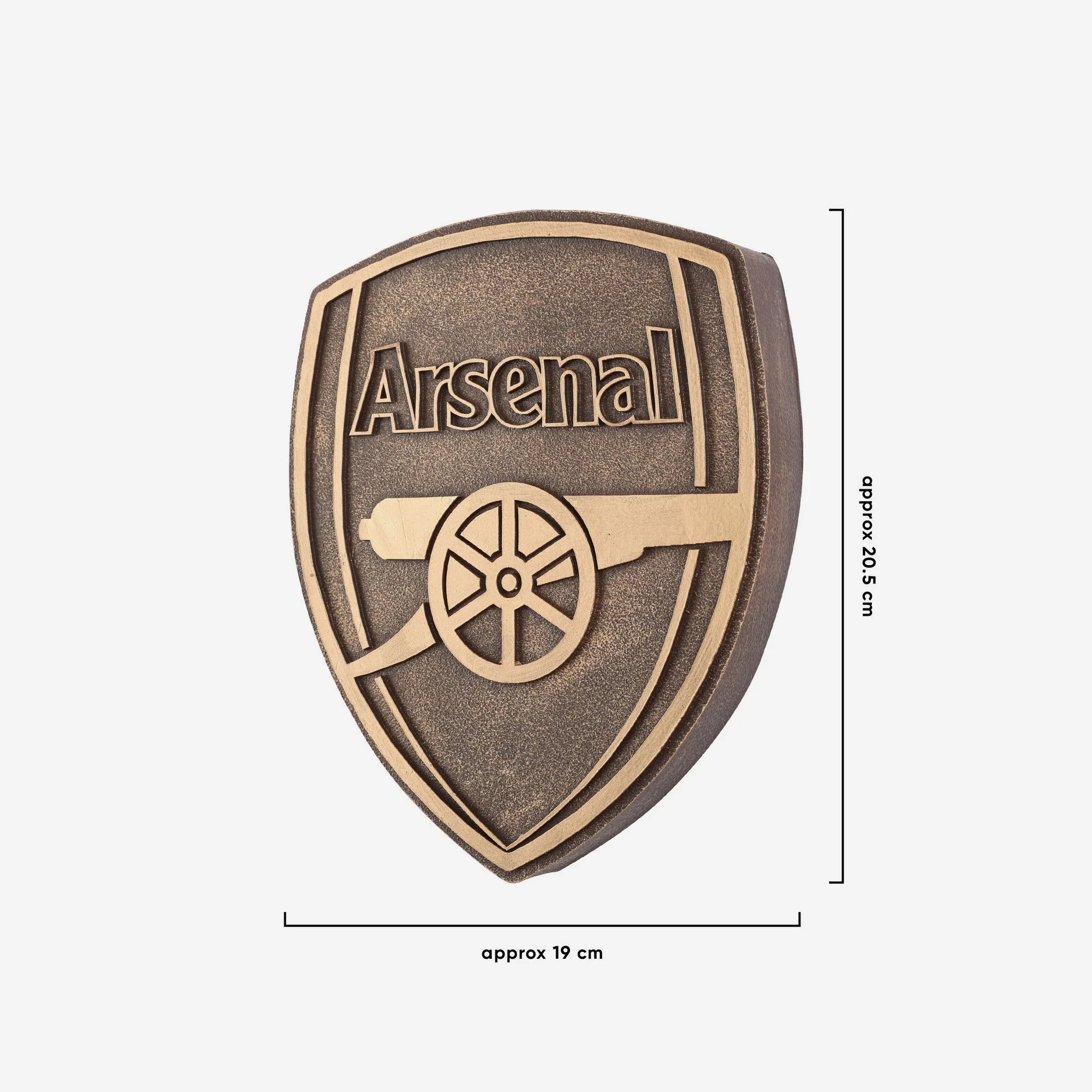 ARSENAL - BRONZE EFFECT WALL SIGN