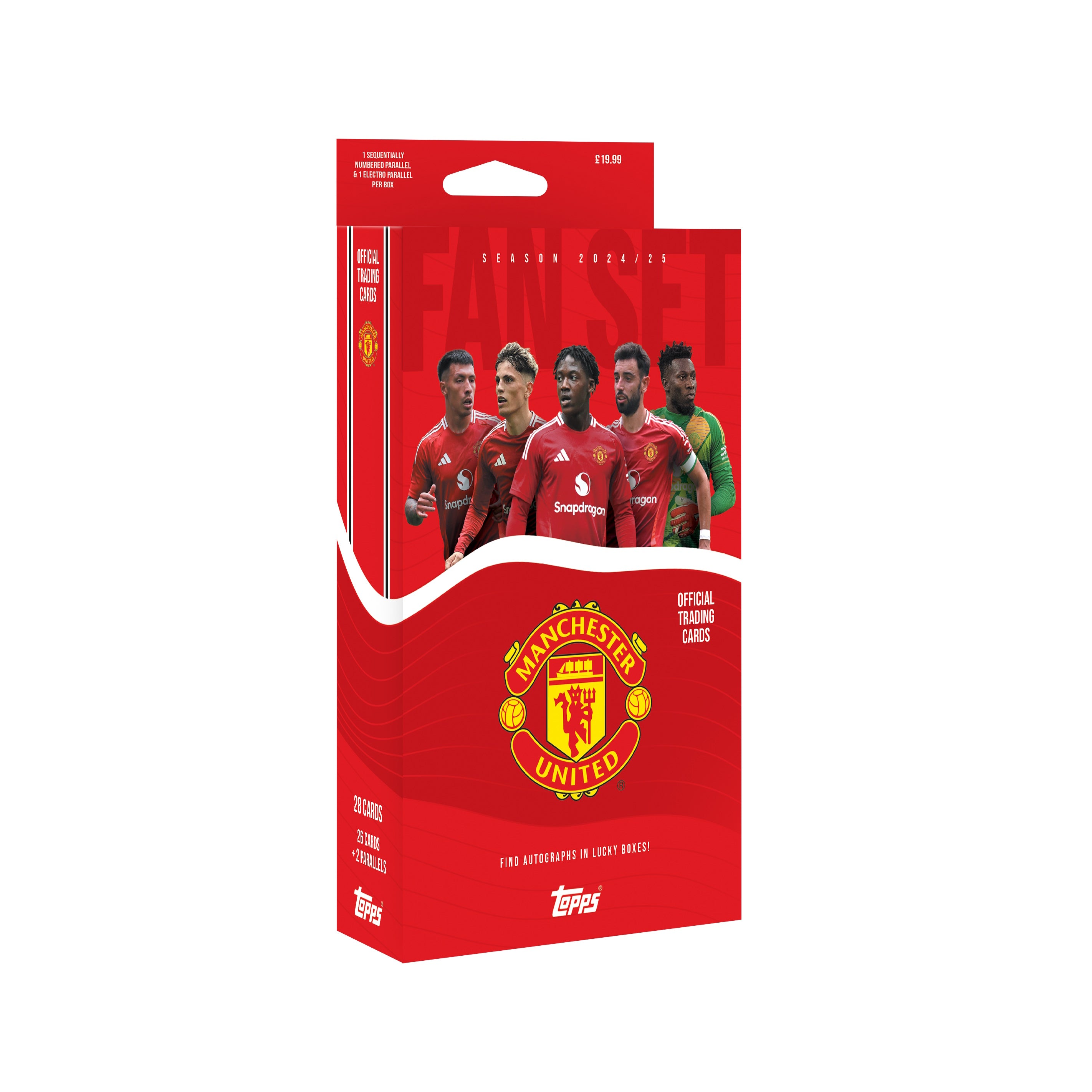 2024-25 TOPPS MANCHESTER UNITED FAN SET (28 CARDS)