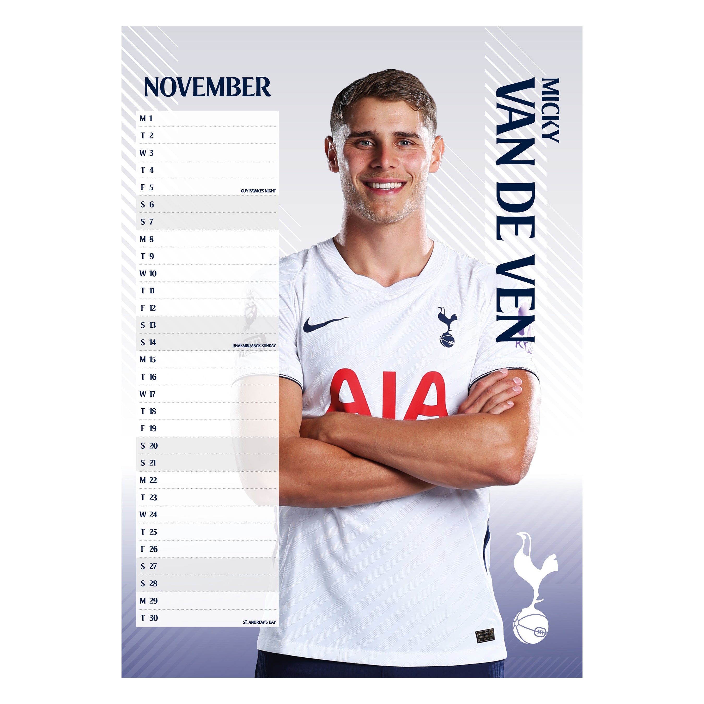 TOTTENHAM – 2027 CALENDAR (PREORDER - IN STOCK NOV 9)