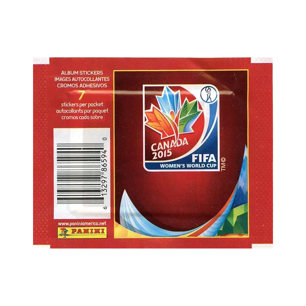 2015 PANINI WOMEN'S FIFA WORLD CUP STICKERS - 50-PACK BOX (250 STICKERS)