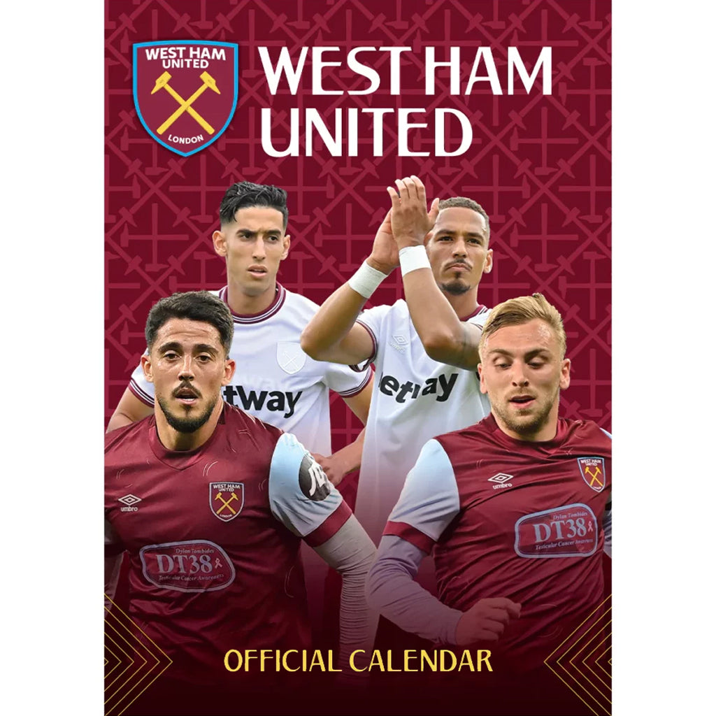 Buy West Ham United 2025 Calendar online at SoccerCards.ca!