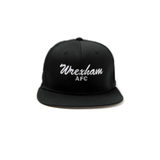 WREXHAM - BLACK SCRIPT FLAT PEAK HAT