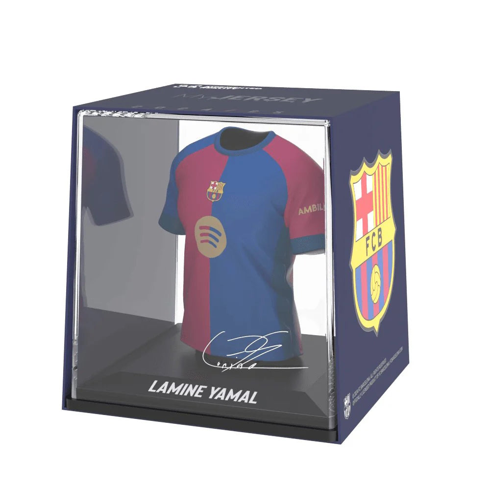 BARCELONA - LAMINE YAMAL SPLINK SOCCER JERSEY COLLECTIBLE (3.75″)
