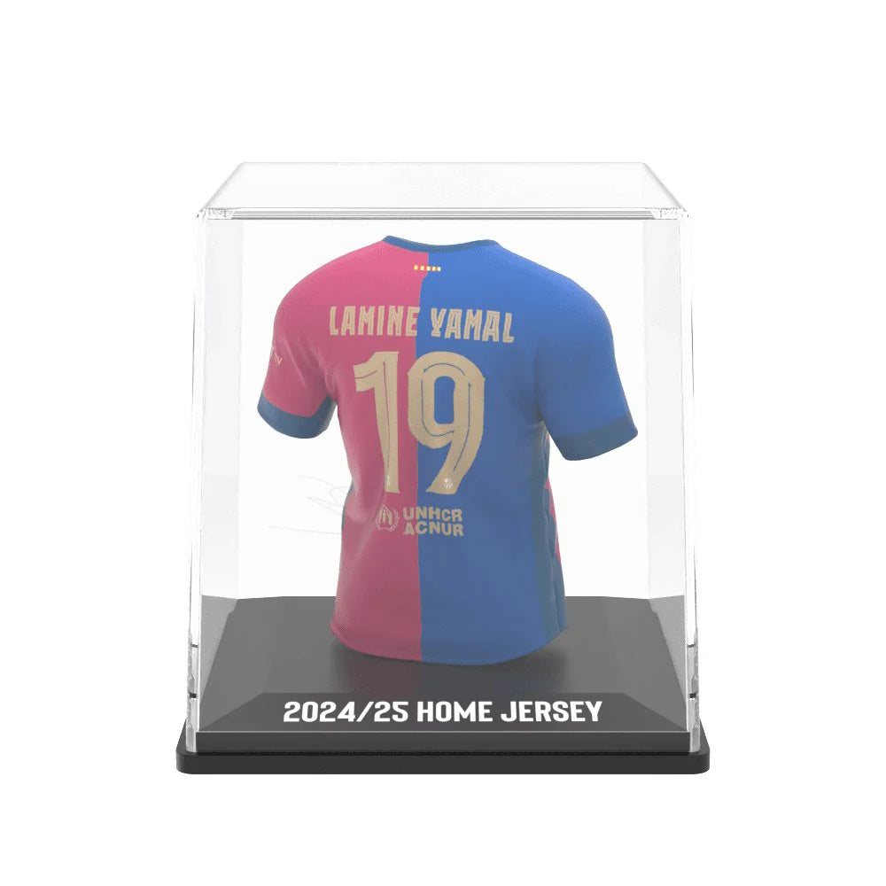 BARCELONA - LAMINE YAMAL SPLINK SOCCER JERSEY COLLECTIBLE (3.75″)