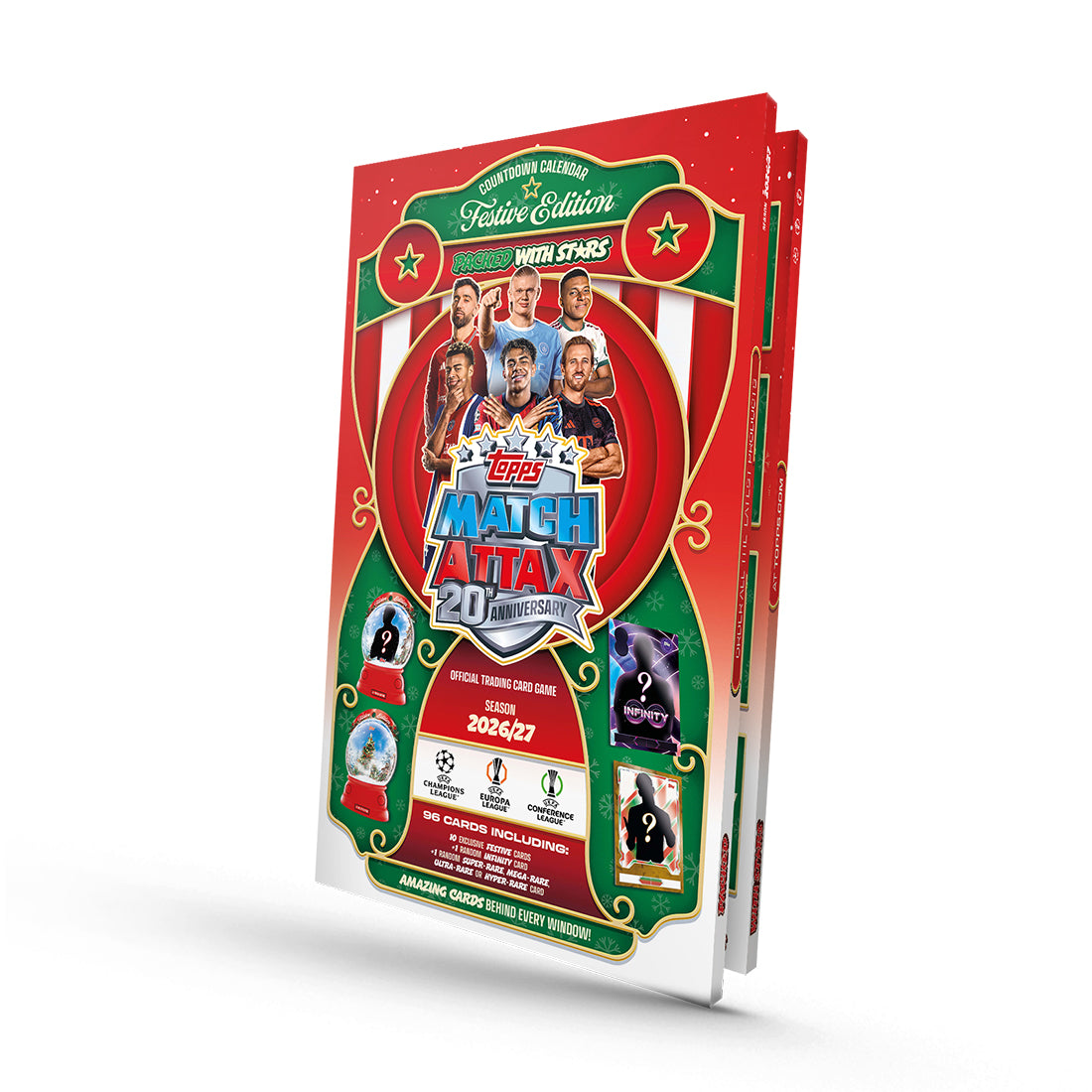 2026-27 TOPPS MATCH ATTAX UEFA CLUB COMPETITIONS CARDS – ADVENT COUNTDOWN CALENDAR (96 CARDS) (PREORDER - IN STOCK OCT 26)