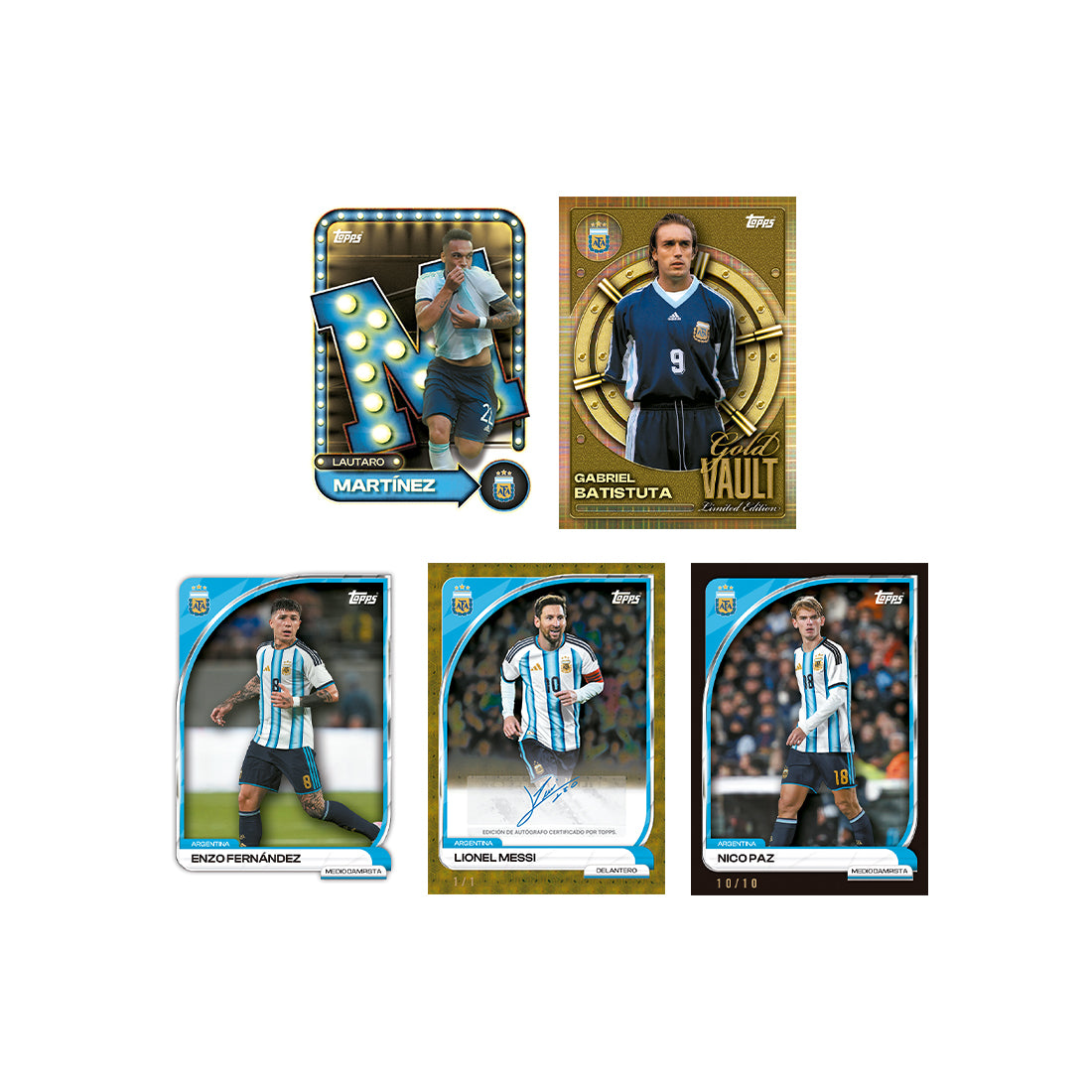 2025-26 TOPPS ARGENTINA AFA COLLECTORS TIN SET (35 CARDS) (LIMIT OF 6 PER CUSTOMER)
