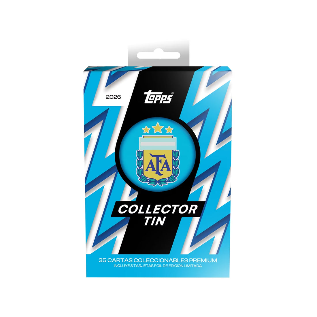 2025-26 TOPPS ARGENTINA AFA COLLECTORS TIN SET (35 CARDS) (LIMIT OF 6 PER CUSTOMER)