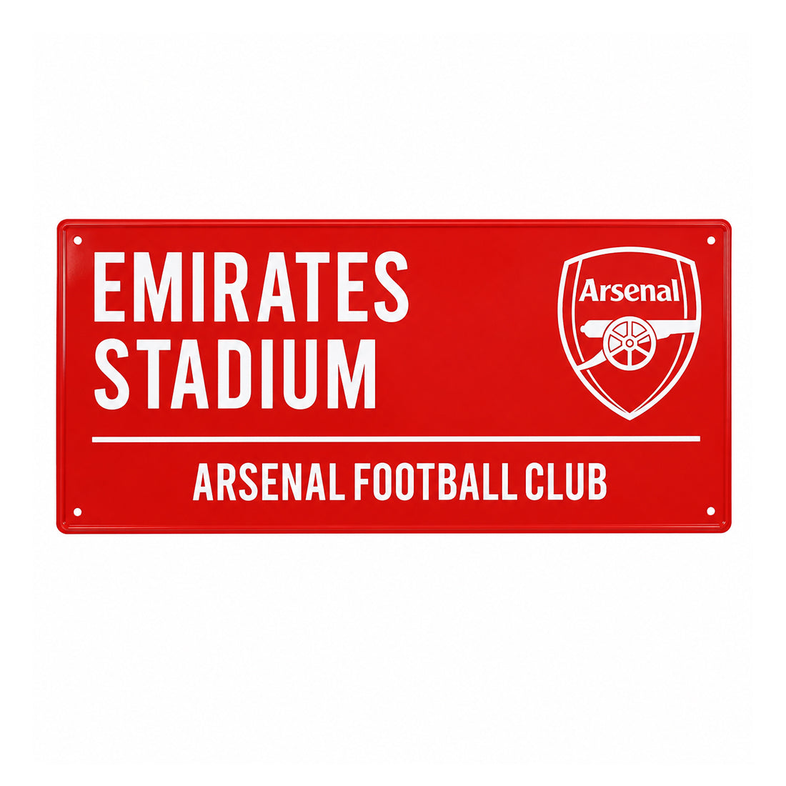 ARSENAL - RED & WHITE STREET SIGN
