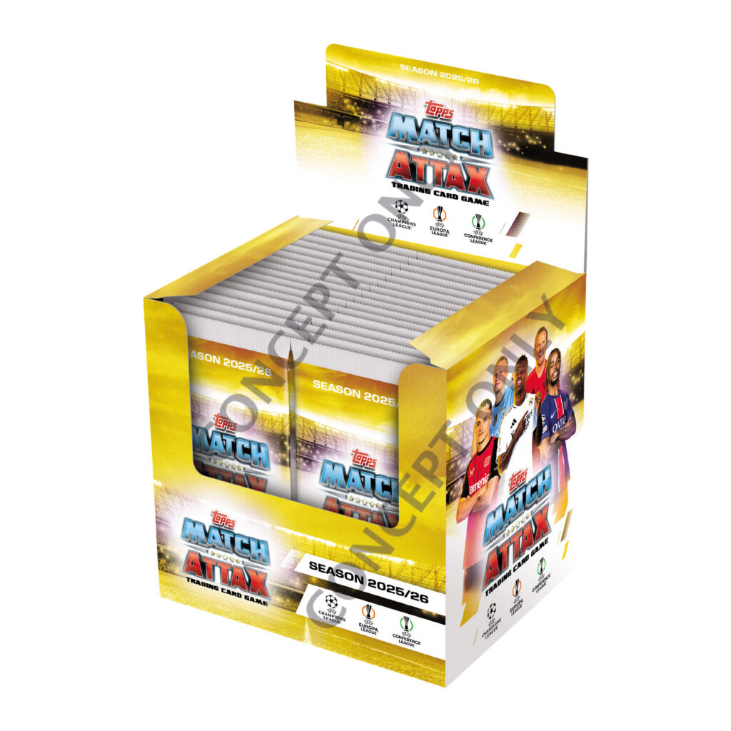 2025-26 TOPPS MATCH ATTAX UEFA CHAMPIONS LEAGUE CARDS - 32-PACK BOX (384 CARDS) (IN STOCK OCT 31)