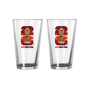 CANADA - 2026 FIFA WORLD CUP PINT GLASS SET (16 OZ) (2-PACK)