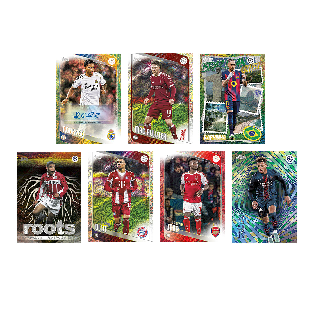 2025-26 TOPPS CARNAVAL EDITION UEFA CLUB COMPETITIONS CARDS - 8-PACK BOX (64 CARDS) **LIMIT OF 5 PER CUSTOMER**