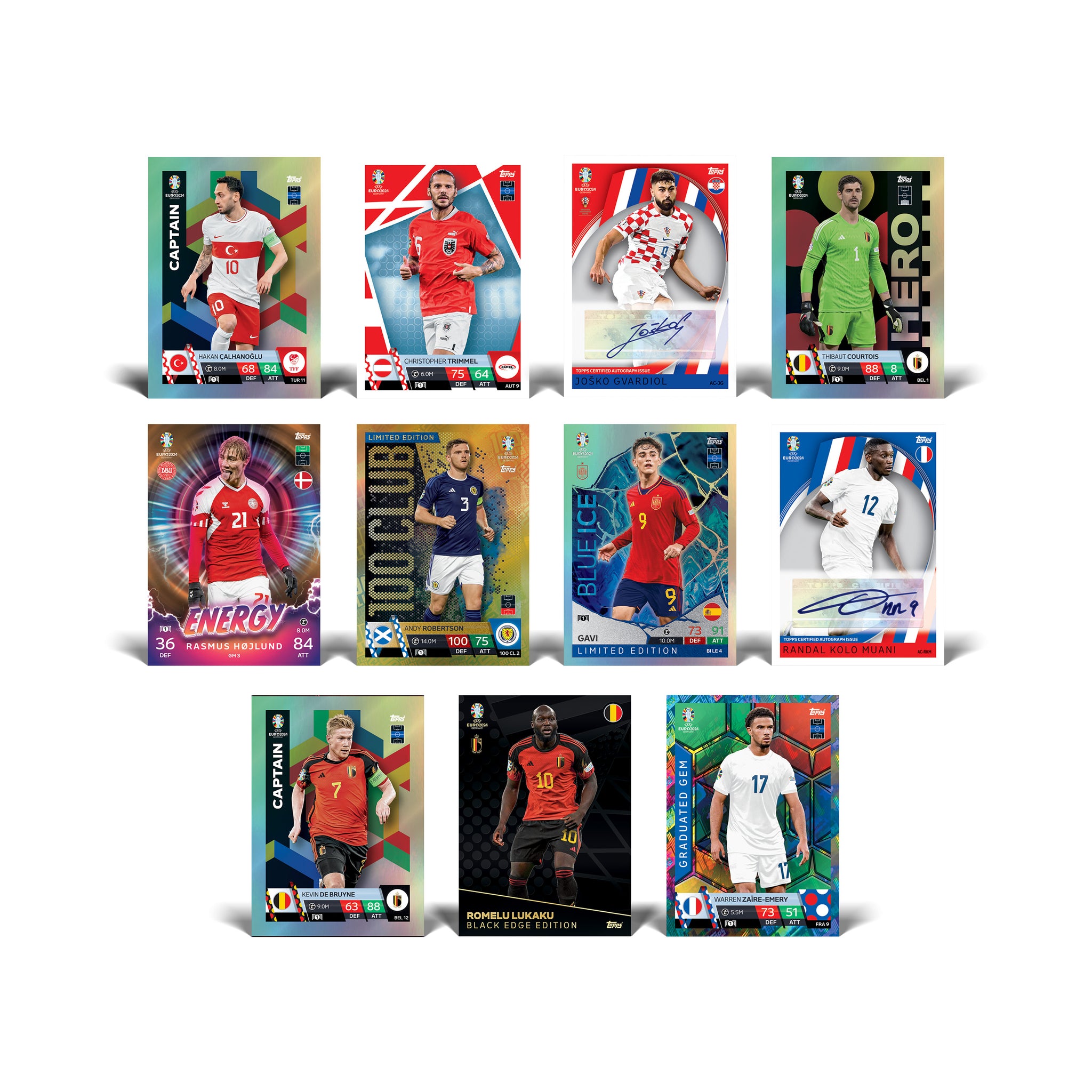 Buy 2024 Topps Match Attax UEFA Euro Cards 10-Pack Set online SoccerCards.ca Buy 2024 Topps Match Attax UEFA Euro Cards 10-Pack Set online SoccerCards.ca