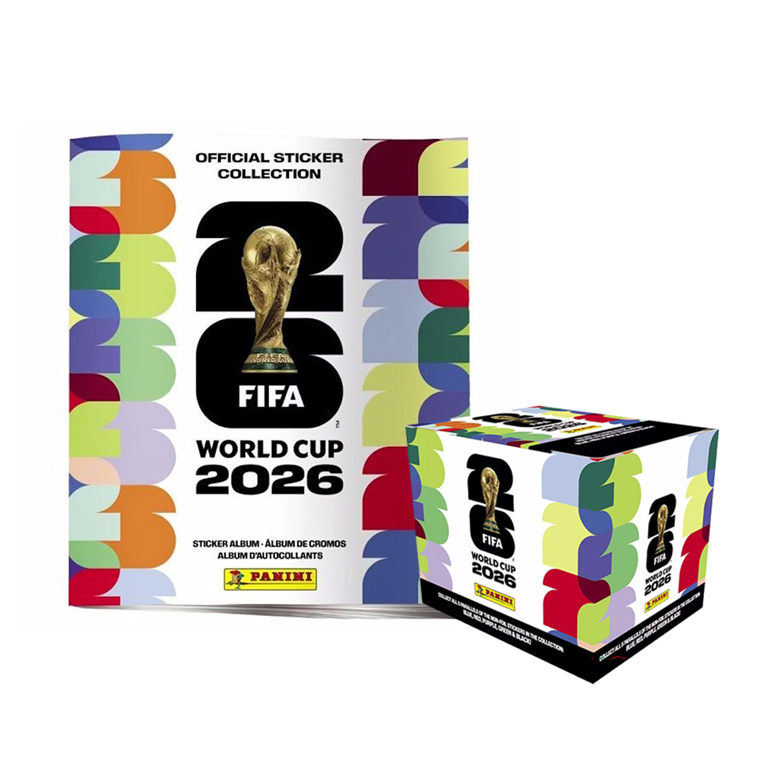 2026 PANINI FIFA WORLD CUP STICKERS - BOX & ALBUM SET (ALBUM + 350 STICKERS) (PREORDER - IN STOCK MAY 14)
