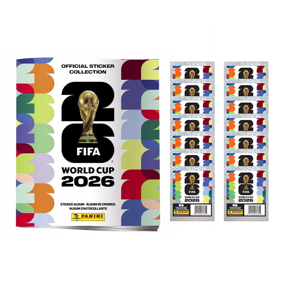 2026 PANINI FIFA WORLD CUP STICKERS - MEGA STARTER PACK (ALBUM + 98 STICKERS) (PREORDER - IN STOCK MAY 14)