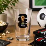 2026 FIFA WORLD CUP - TROPHY LOGO PINT GLASS SET (16 OZ) (2-PACK)