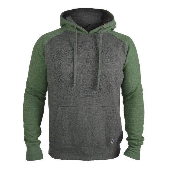 GUINNESS - GRAY & GREEN HOODIE