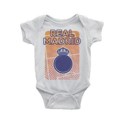 REAL MADRID – WHITE HOME FIELD BABY ONESIE