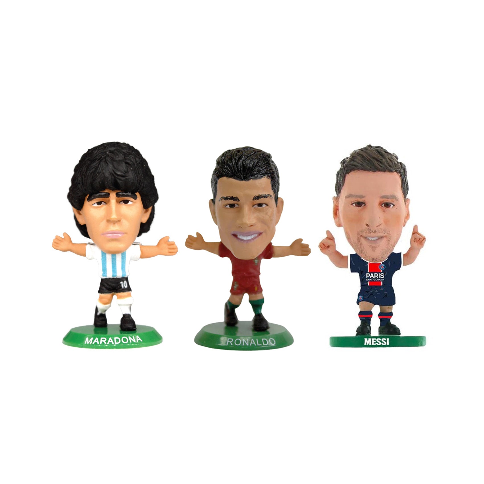 LEGENDS - MARADONA, RONALDO & MESSI SOCCERSTARZ COMBO PACK (3-PACK)