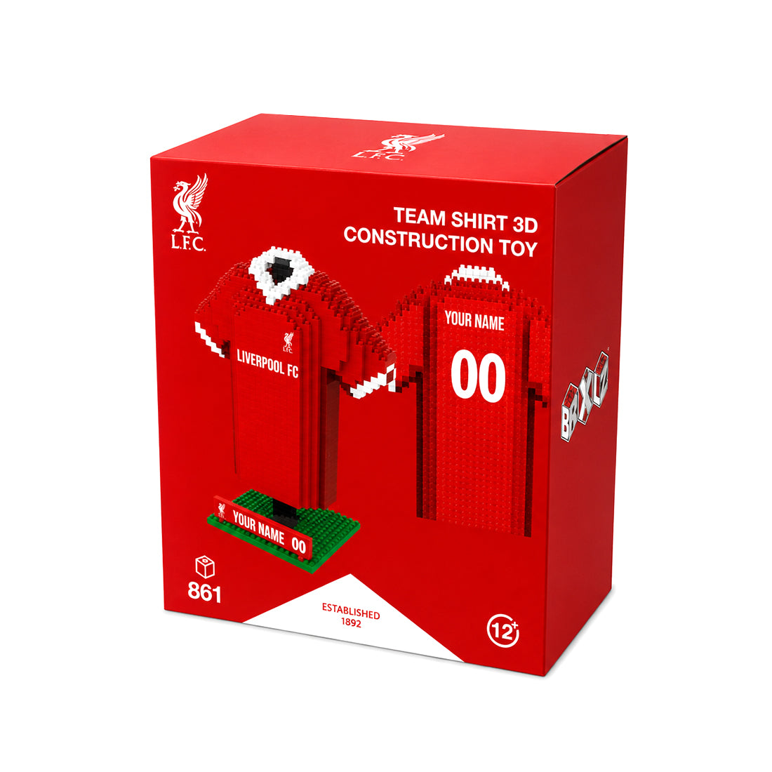 LIVERPOOL - BRXLZ 3D PERSONALIZED JERSEY CONSTRUCTION KIT (861 PIECES)