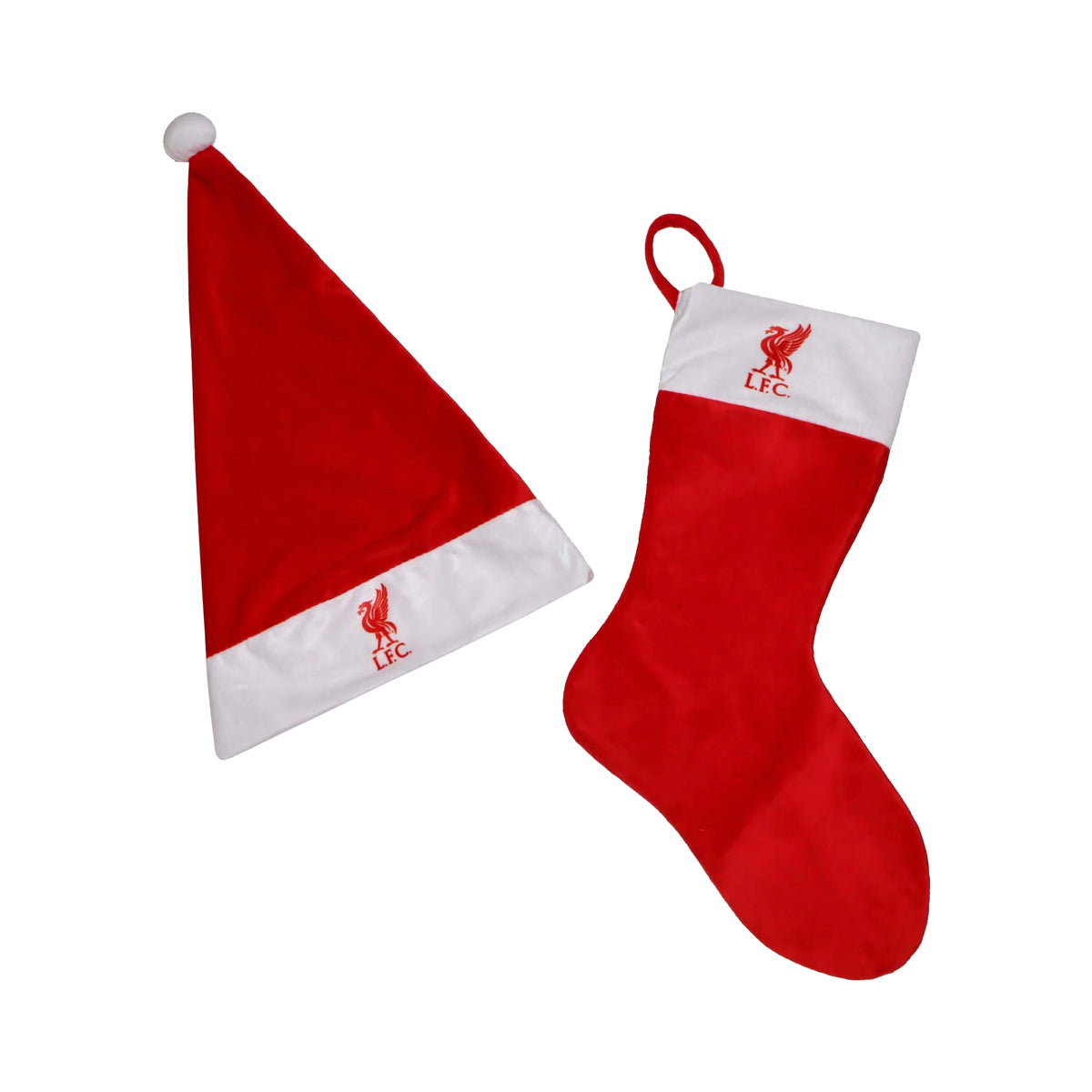 LIVERPOOL - SANTA HAT & STOCKING SET