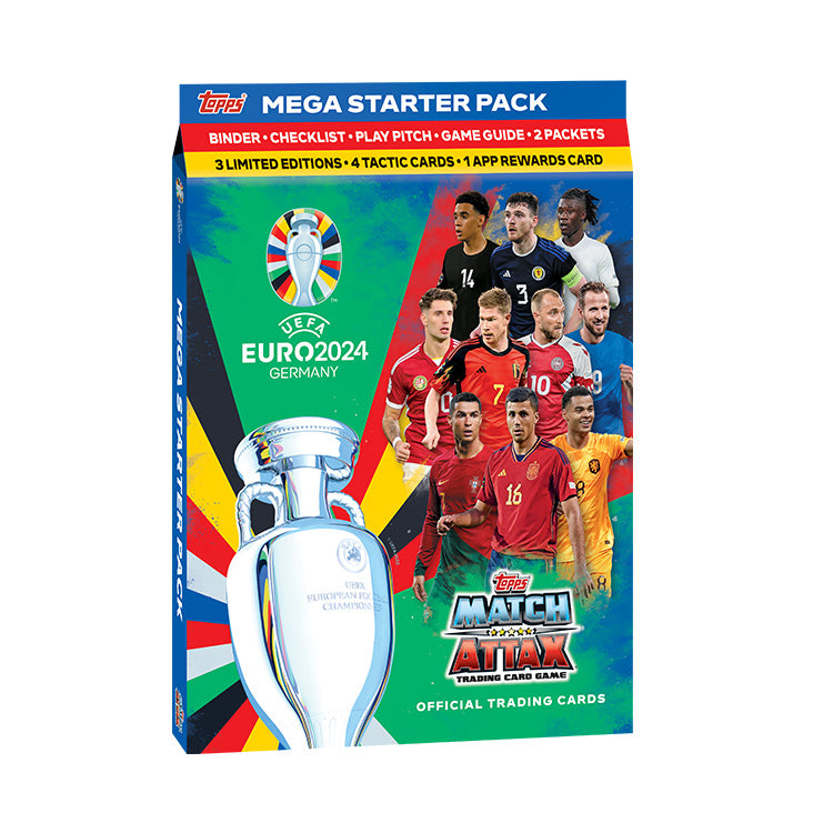 2024 TOPPS MATCH ATTAX UEFA EURO CARDS - BOX & STARTER PACK SET (ALBUM + 312 CARDS)
