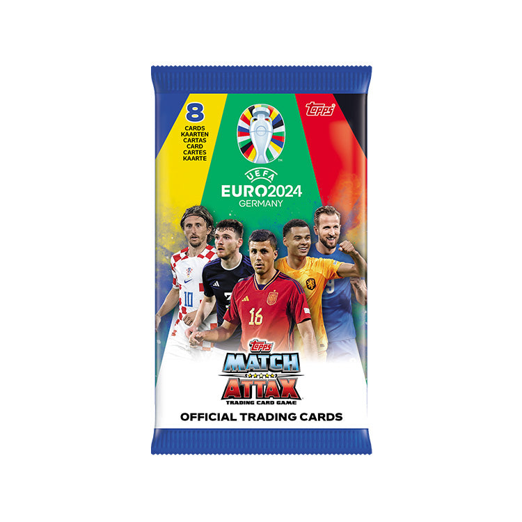 2024 TOPPS MATCH ATTAX UEFA EURO CARDS - 10-PACK SET (80 CARDS)