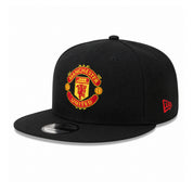 MANCHESTER UNITED - NEW ERA 9FIFTY BLACK FLAT PEAK SNAPBACK HAT